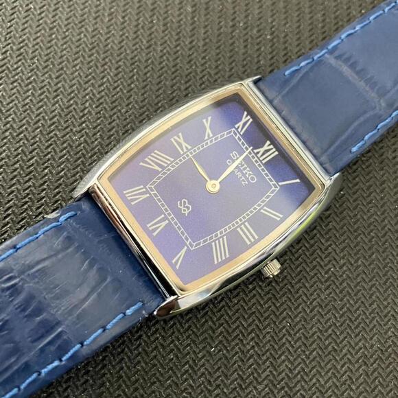 Seiko Other - Seîko Slim Barrel Tank Mens Quartz Leather Dress Watch